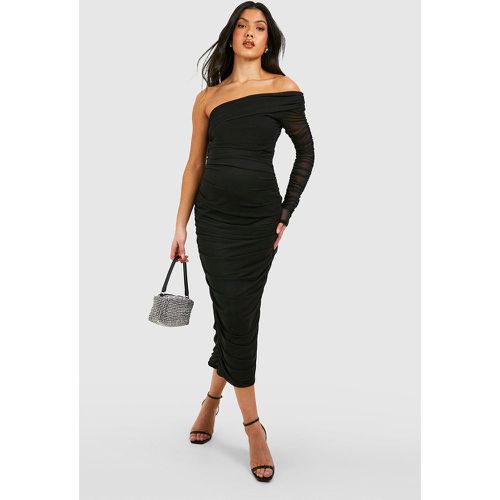 Maternité - Robe De Grossesse Asymétrique Froncée - boohoo - Modalova