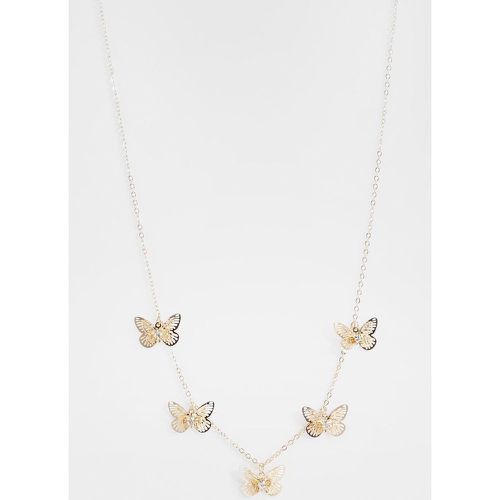 Embellished Butterfly Necklace - boohoo - Modalova
