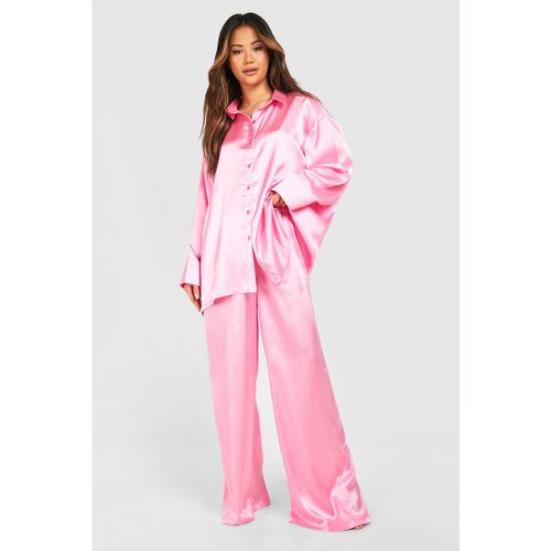 Pink Oversized Pyjama Set - boohoo - Modalova
