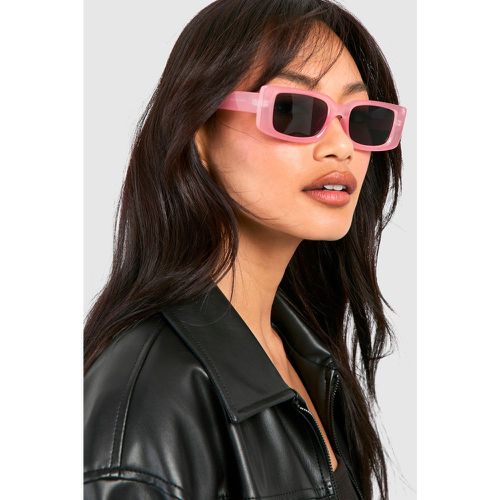 Light Pink Rectangular Frame Sunglasses - boohoo - Modalova