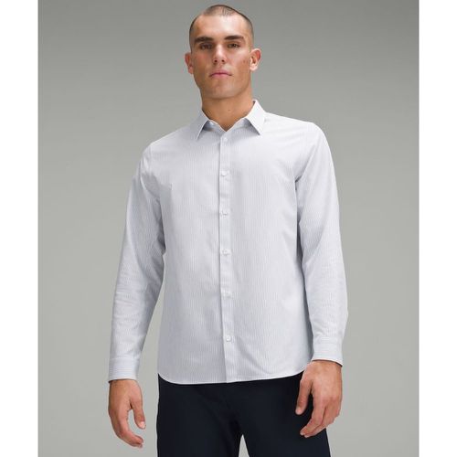 – Chemise à manches longues New Venture coupe classiques – Blanc/Blue/É – Taille L - lululemon - Modalova