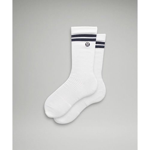 – Chaussettes Daily Stride Comfort ess – Blanc/Bleu – Taille XL - lululemon - Modalova