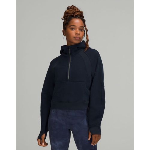 – Sweat à capuche Scuba Oversized demi-zippés – Bleu – Taille XL/2XL - lululemon - Modalova