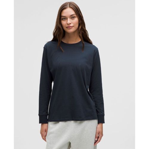 “ T-Shirt All Yours manches longues en cotons – Bleu – Taille 10 - lululemon - Modalova