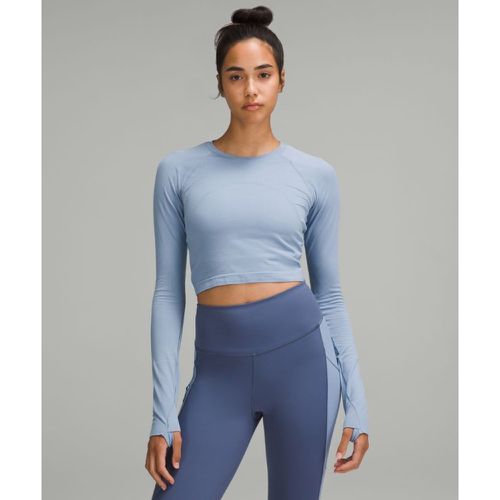 – Haut manches longues Swiftly Tech 2.0 courts – Bleu - lululemon - Modalova