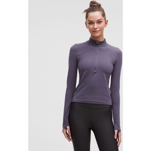 – Haut demi-zippés – mélange de laine mérinos – Violet – Taille 0 - lululemon - Modalova