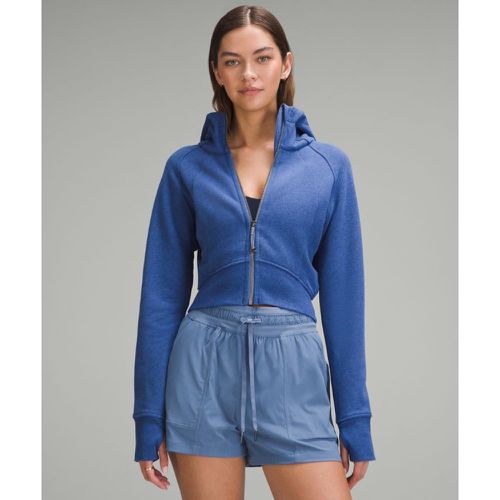 – Sweat à capuche Scuba zippé courts – Bleu – Taille 10 - lululemon - Modalova