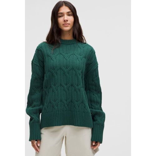 – Pull col rond oversize en maille torsadées – Taille S - lululemon - Modalova