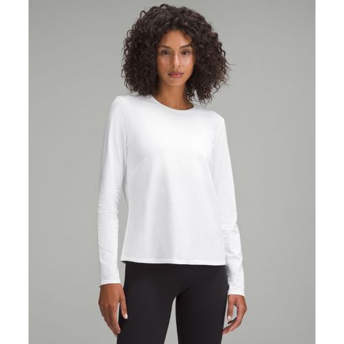 – Haut manches longues col rond en coton biologiques – Taille L - lululemon - Modalova