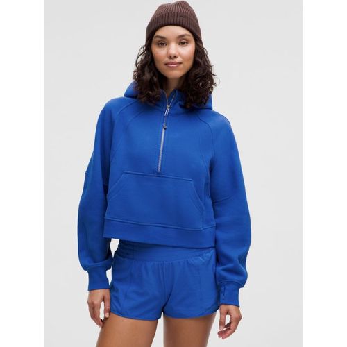 – Sweat à capuche Scuba Oversized demi-zippés – Bleu – Taille XS/S - lululemon - Modalova