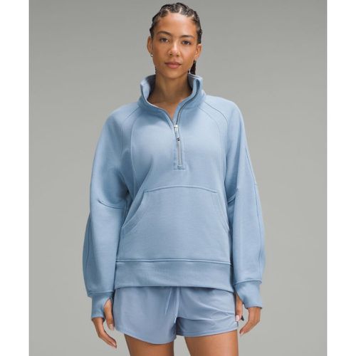 – Sweat demi-zippé Scuba Oversized à col cheminée Longs – Blue/Pastel – Taille M/L - lululemon - Modalova