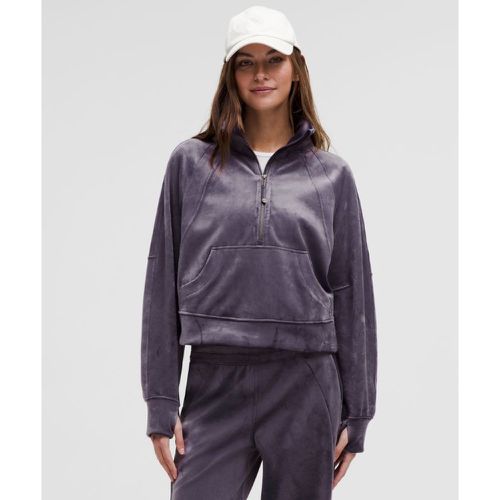 – Sweat demi-zippé Scuba Oversized à col cheminée Velvets – Violet – Taille M/L - lululemon - Modalova