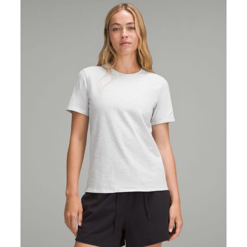 – T-Shirt à ourlet droit en coton biologiques – Light Gris – Taille XS - lululemon - Modalova