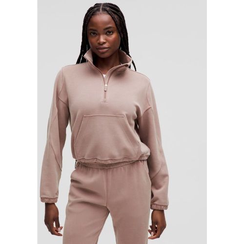 – Haut demi-zippé brossés – Pastel – Taille 0 - lululemon - Modalova