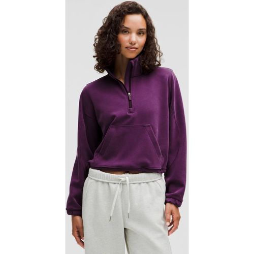 – Haut demi-zippé brossés – Violet – Taille 0 - lululemon - Modalova