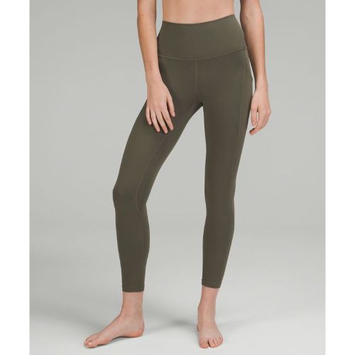 “ Legging Align taile haute avec pochess â€“ 64 cm â€“ Vert â€“ Taille 14 - lululemon - Modalova