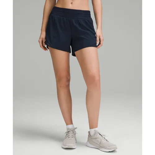 – Short Hotty Hot doublé taille hautes – 10 cm – Bleu – Taille 4 - lululemon - Modalova