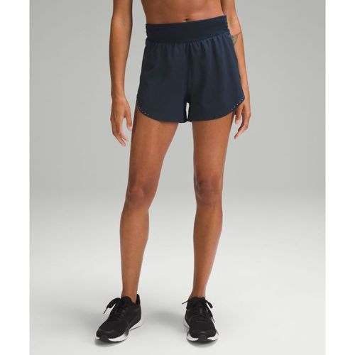 – Short Fast and Free réfléchissant taille haute coupe classiques – 8 cm – Bleu – Taille 0 - lululemon - Modalova