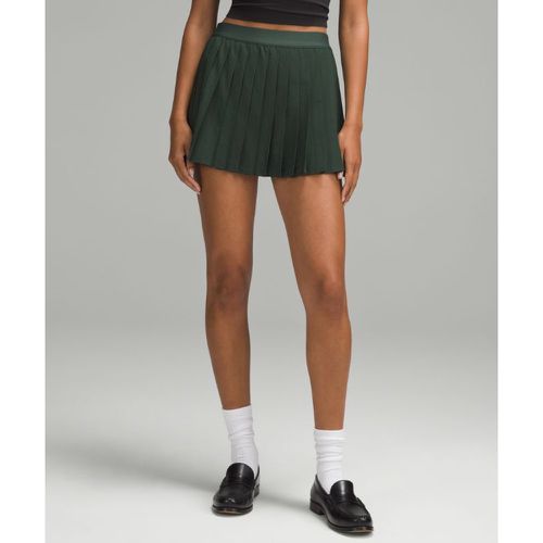 – Jupe de tennis plissée taille hautes – Vert – Taille 0 - lululemon - Modalova