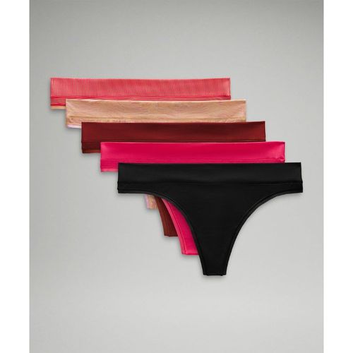 – String UnderEase taille mi-haute Lot de 5s – Rose/Orange – Taille 2XL - lululemon - Modalova