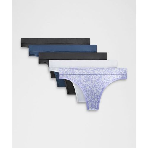 “ String UnderEase taille mi-haute Lot de 5s â€“ Noir/Blue/Violet â€“ Taille L - lululemon - Modalova