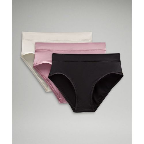 – Culotte bikini UnderEase taille haute Trios – Noir – Taille M - lululemon - Modalova