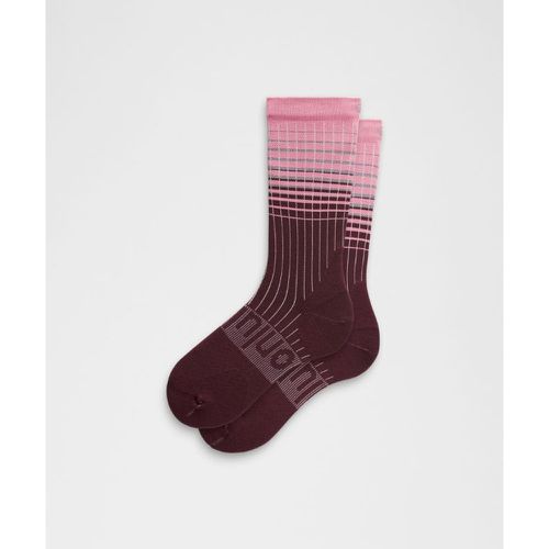 – Chaussettes mi-mollet Power Strides – Rose – Taille L - lululemon - Modalova