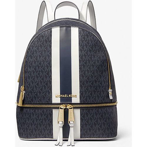 MK Sac à dos Rhea de taille moyenne à rayures et logo - /BLEU PÂLE(BLEU) - Michael Kors - MICHAEL Michael Kors - Modalova