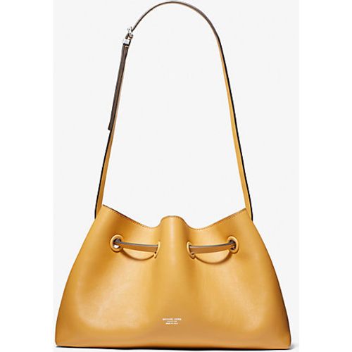 MK Sac porté épaule Monica en cuir de taille moyenne - CACAHUÈTE(MARRON) - Michael Kors - MICHAEL KORS COLLECTION - Modalova