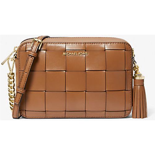 MK Sac à bandoulière Ginny de taille moyenne en cuir tressé - - Michael Kors - MICHAEL Michael Kors - Modalova