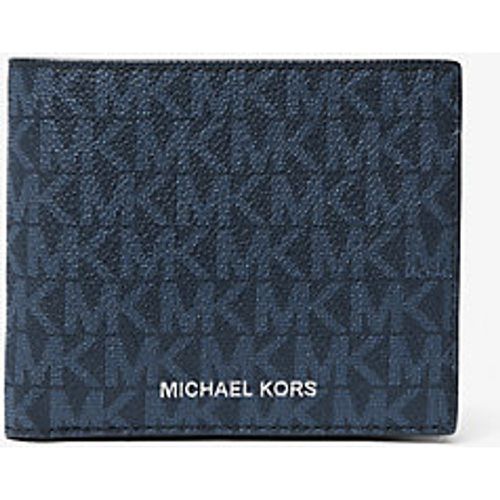 MK Portefeuille compact Greyson à logo avec compartiment à monnaie - /BLEU PÂLE(BLEU) - Michael Kors - Michael Kors Mens - Modalova
