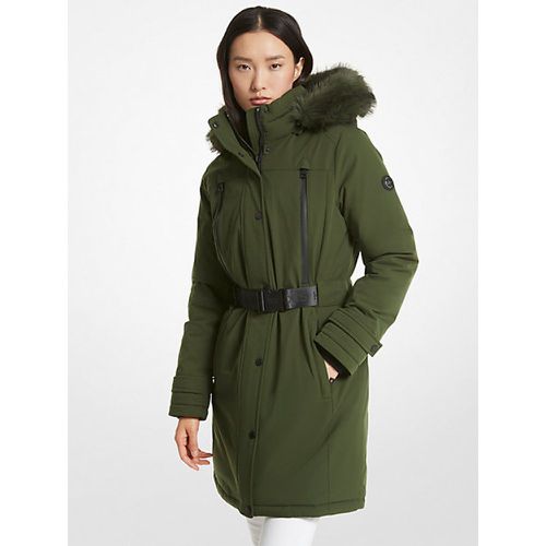 MK Parka à ceinture bordée de fausse fourrure - - Michael Kors - MICHAEL Michael Kors - Modalova