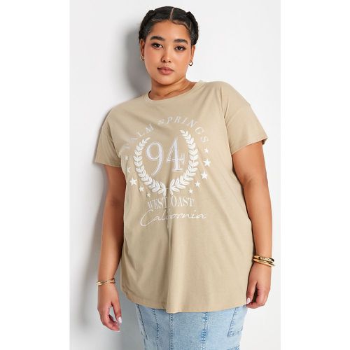 Tshirt Beige 'Palmspring' , Grande Taille & Courbes - Yours - Modalova