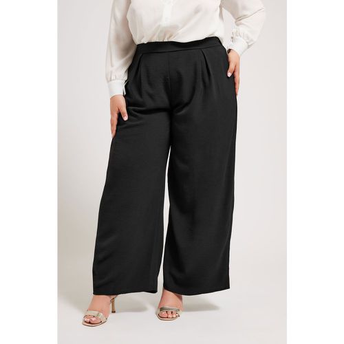 Pantalon Crêpé Wide Leg , Grande Taille & Courbes - Yours London - Modalova