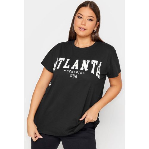 Tshirt Ample Slogan 'Atlanta' , Grande Taille & Courbes - Yours - Modalova