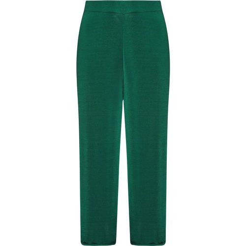 Curve Emerald Green Slinky Wide Leg Trousers, Grande Taille & Courbes - Yours London - Modalova