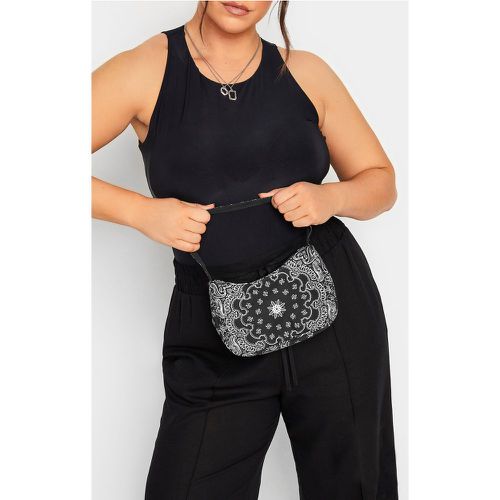 Black Paisley Print Shoulder Bag - Yours - Modalova