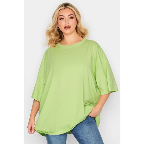 Tshirt Citron Oversize Manches Longues Amples, Grande Taille & Courbes - Yours - Modalova