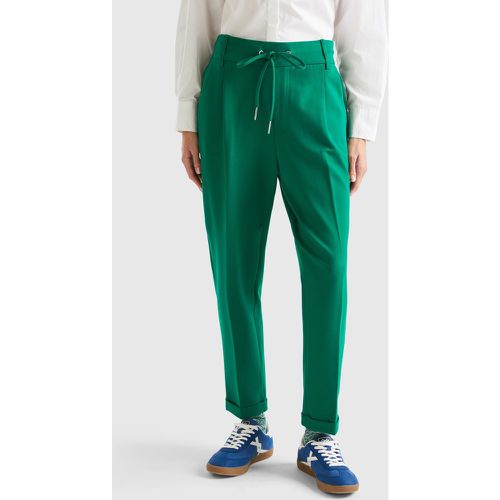 Benetton, Pantalon Uni Avec Cordon De Serrage, taille L, Vert - United Colors of Benetton - Modalova