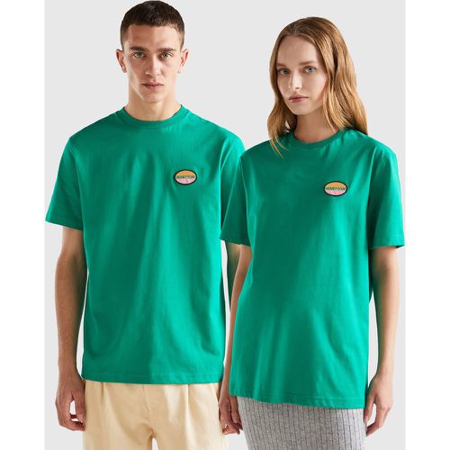 Benetton, T-shirt Vert Avec Patch, taille XXL, Vert - United Colors of Benetton - Modalova