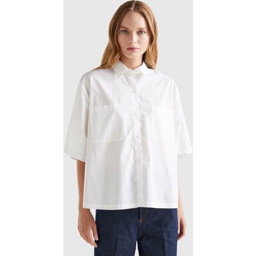 Benetton, Chemise Ample Coupe Boxy, taille L, Blanc - United Colors of Benetton - Modalova