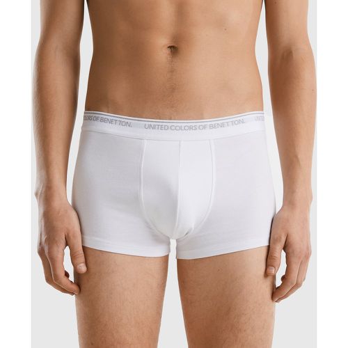 Benetton, Boxer En Coton Bio, taille S, Blanc - United Colors of Benetton - Modalova