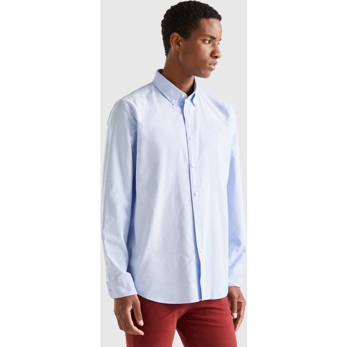 Benetton, Chemise Ajustée Boutonnée, taille XXXL, Bleu Ciel - United Colors of Benetton - Modalova