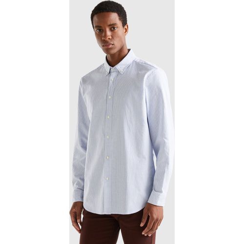 Benetton, Chemise Ajustée Boutonnée, taille XXL, Blanc - United Colors of Benetton - Modalova