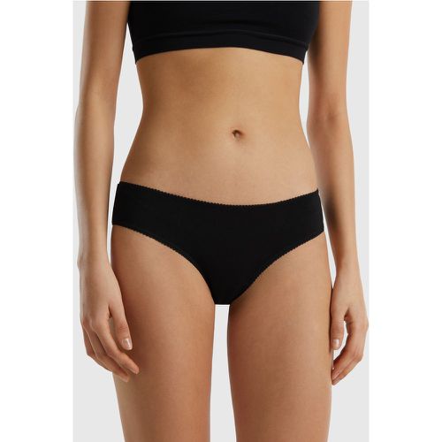 Benetton, Culotte Basique En Coton Bio Stretch, taille L, Noir - United Colors of Benetton - Modalova