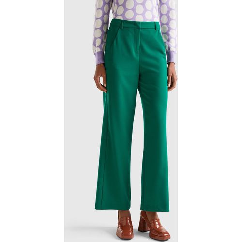 Benetton, Pantalon Fluide Coupe Droite, taille 38, Vert - United Colors of Benetton - Modalova