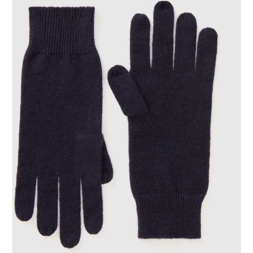 Benetton, Gants En Pur Cachemire, taille OS, Bleu Foncé - United Colors of Benetton - Modalova