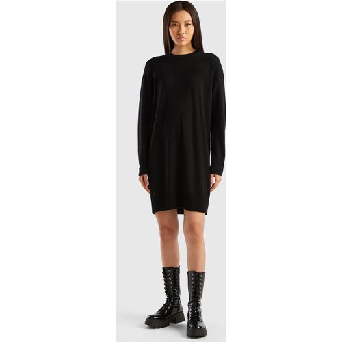 Benetton, Robe À Col Rond En Maille, taille M, Noir - United Colors of Benetton - Modalova