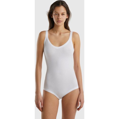 Benetton, Body En Coton Bio Super Stretch, taille OS, Blanc - United Colors of Benetton - Modalova