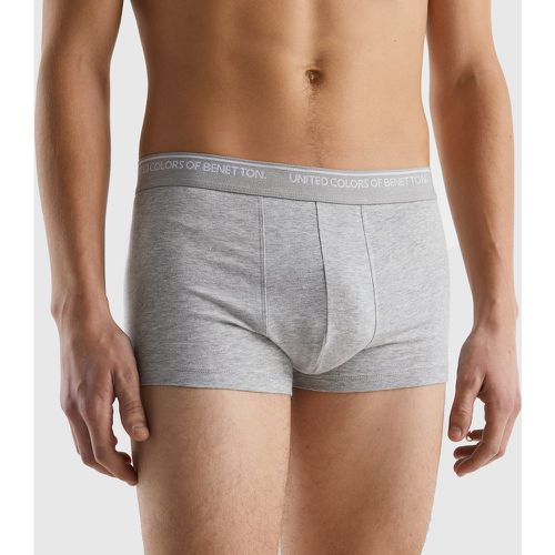 Benetton, Boxer En Coton Bio, taille M, Gris Clair - United Colors of Benetton - Modalova